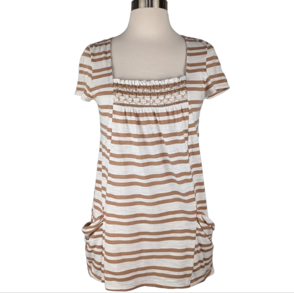 Meadow Rue by Anthropologie Striped Marin Tunic Top S